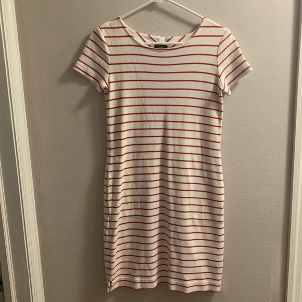 Woman’s Talbots Red and White Stripe Dress